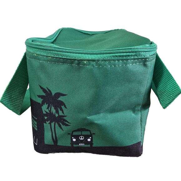 Trader Joe's MINI Insulated Cooler Tote Bag GREEN NWT - Picture 5 of 8